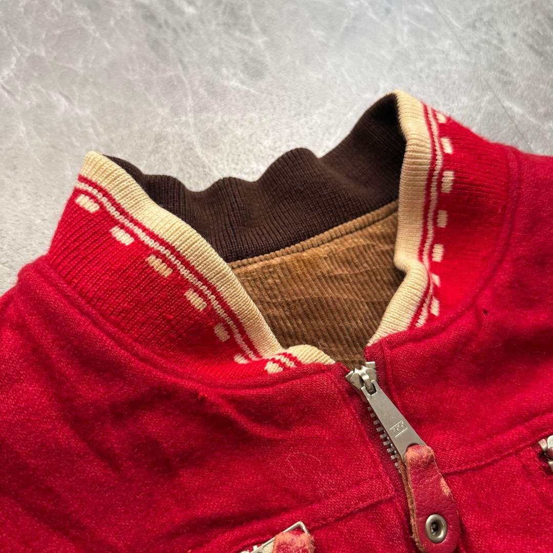 POSH BOY コーデュロイ　ウールスタジャン　リバーシブル　中綿入り