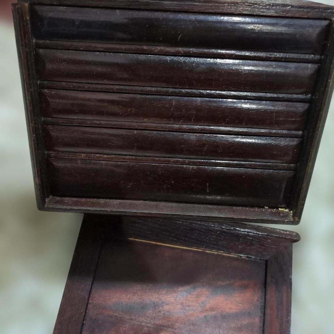 麻雀牌 麻雀パイ 唐木箱 骨面 背竹 時代物 アンティーク 中国　高級