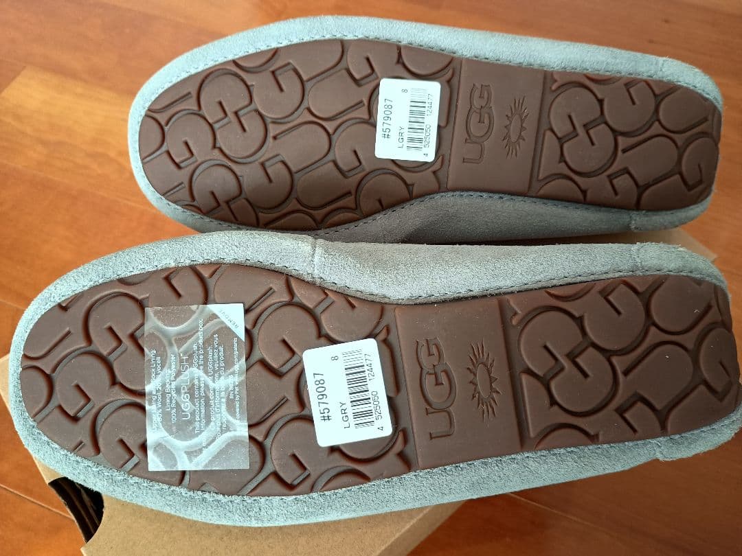 専用　UGG Ansley グレー　LGRY モカシン スリッポン 8D
