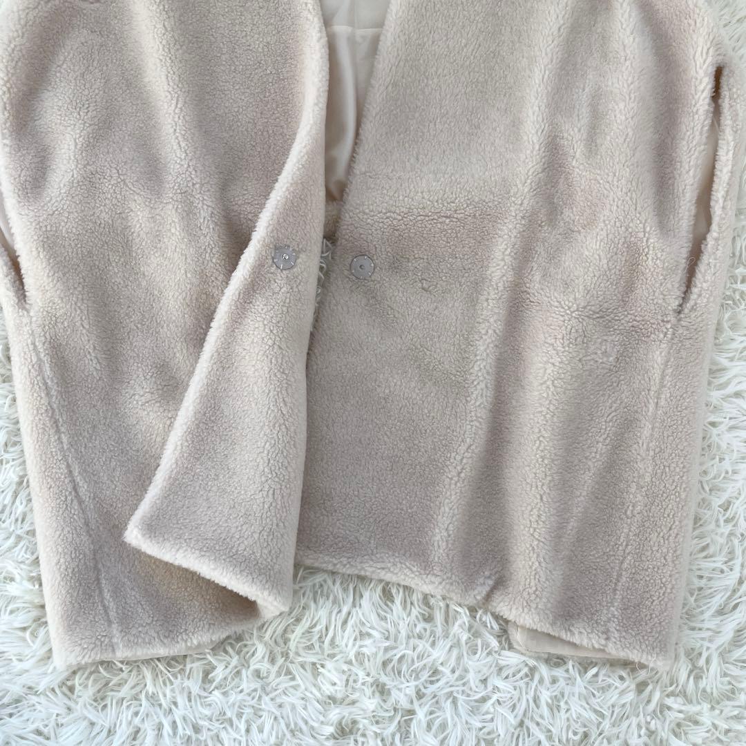 SOÉJU ソージュ　ウールボアケープ　アイボリー　大草直子