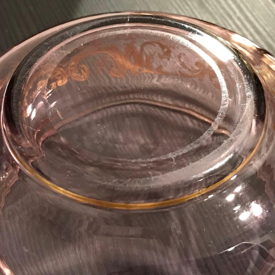 希少♡オールドサンルイSt Louisボンボニエール菓子器☆金彩装飾☆100年前