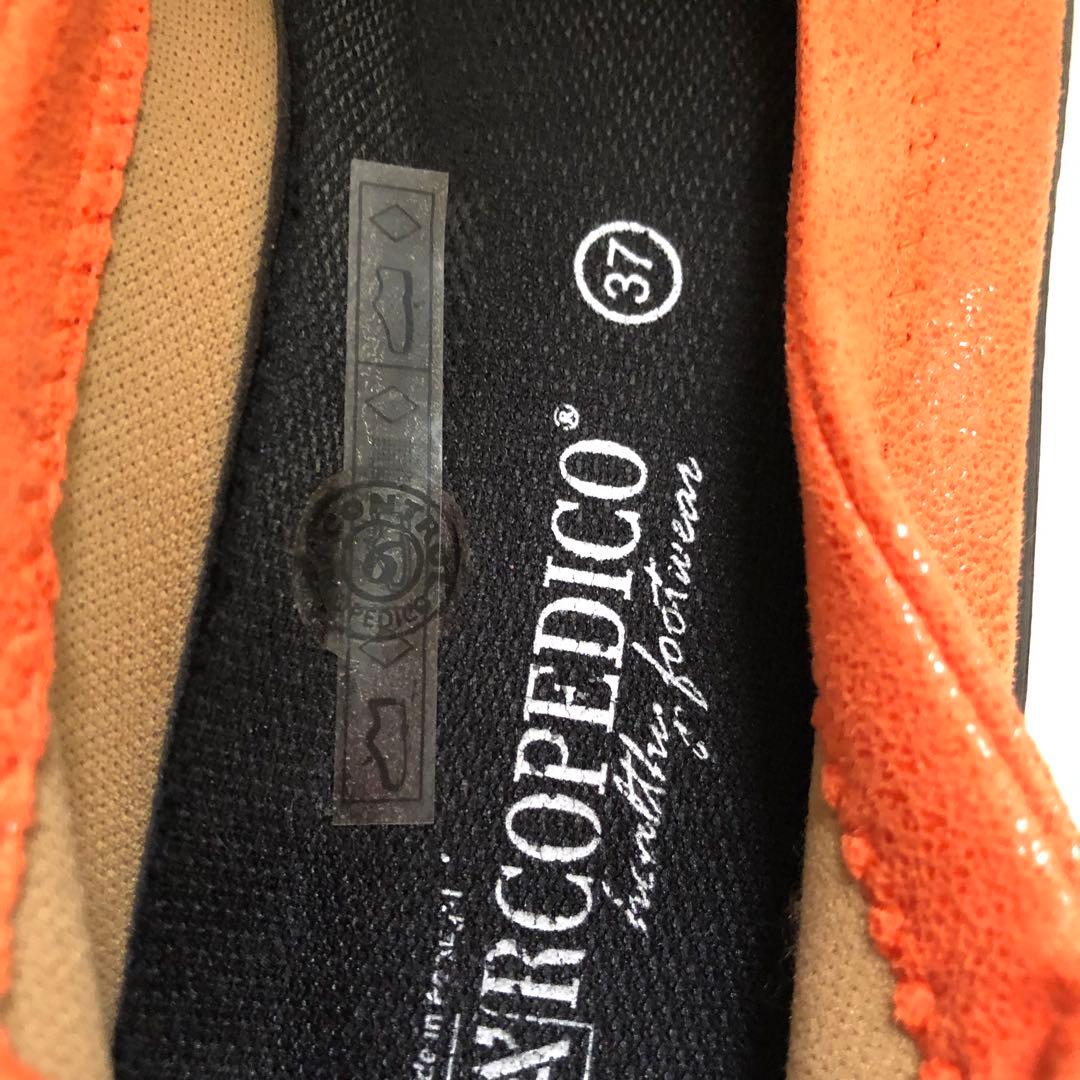 未使用 アルコペディコ バレリーナパンプス 37 オレンジ 完売品