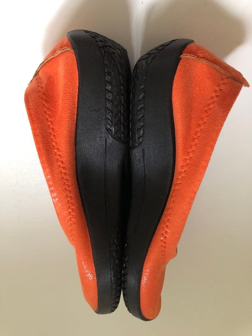 未使用 アルコペディコ バレリーナパンプス 37 オレンジ 完売品