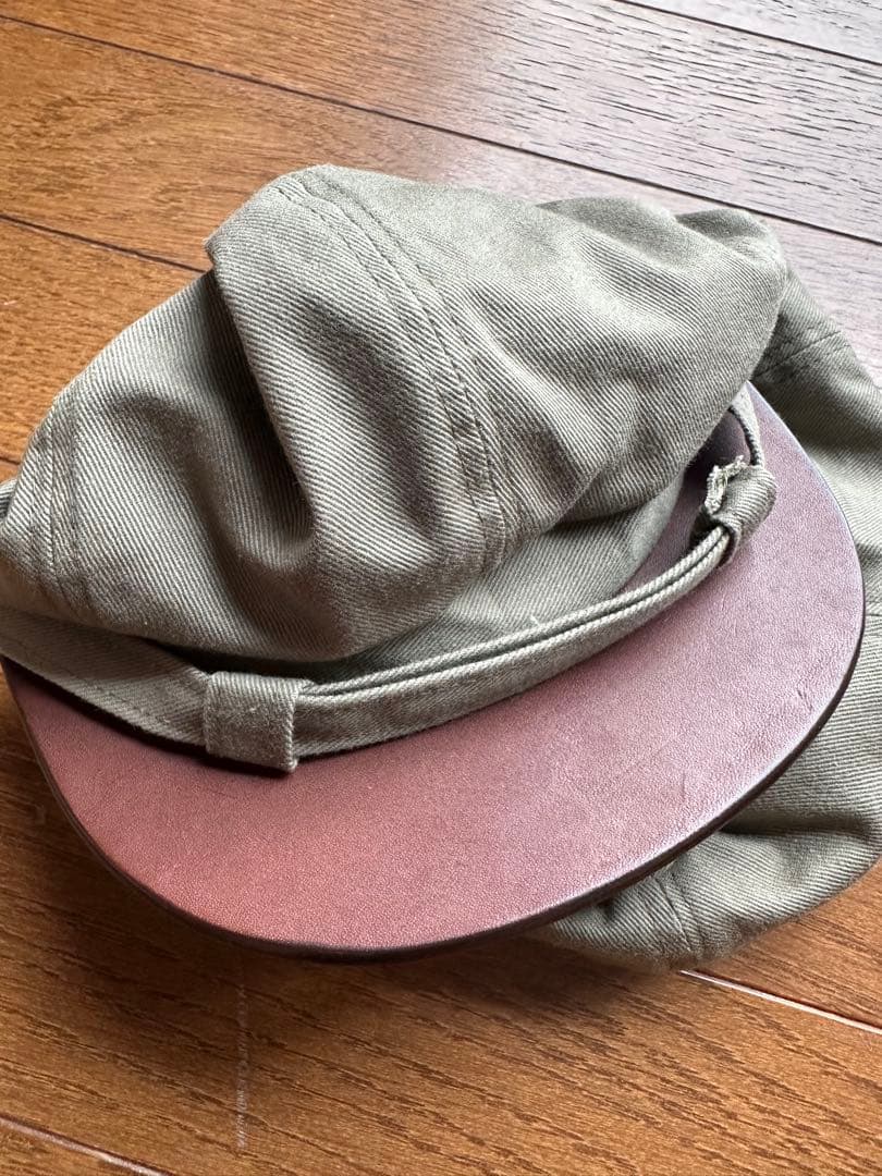 Dry Bones ジョニーキャップ キャスケット ドライボーンズ レザー切替