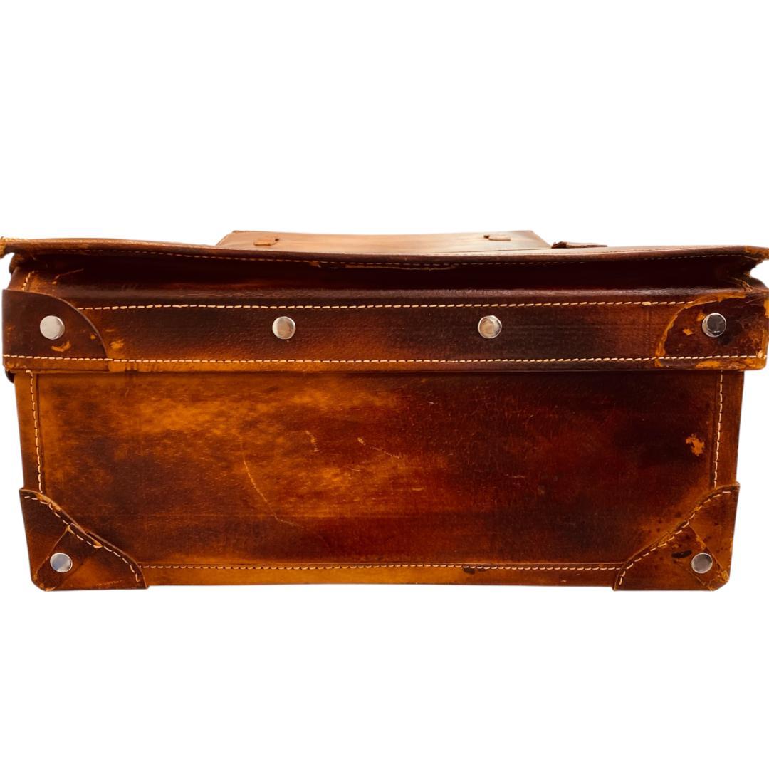 特大　レザー　本革トランクケース　トランクバッグ　ビンテージ　75cm×45cm