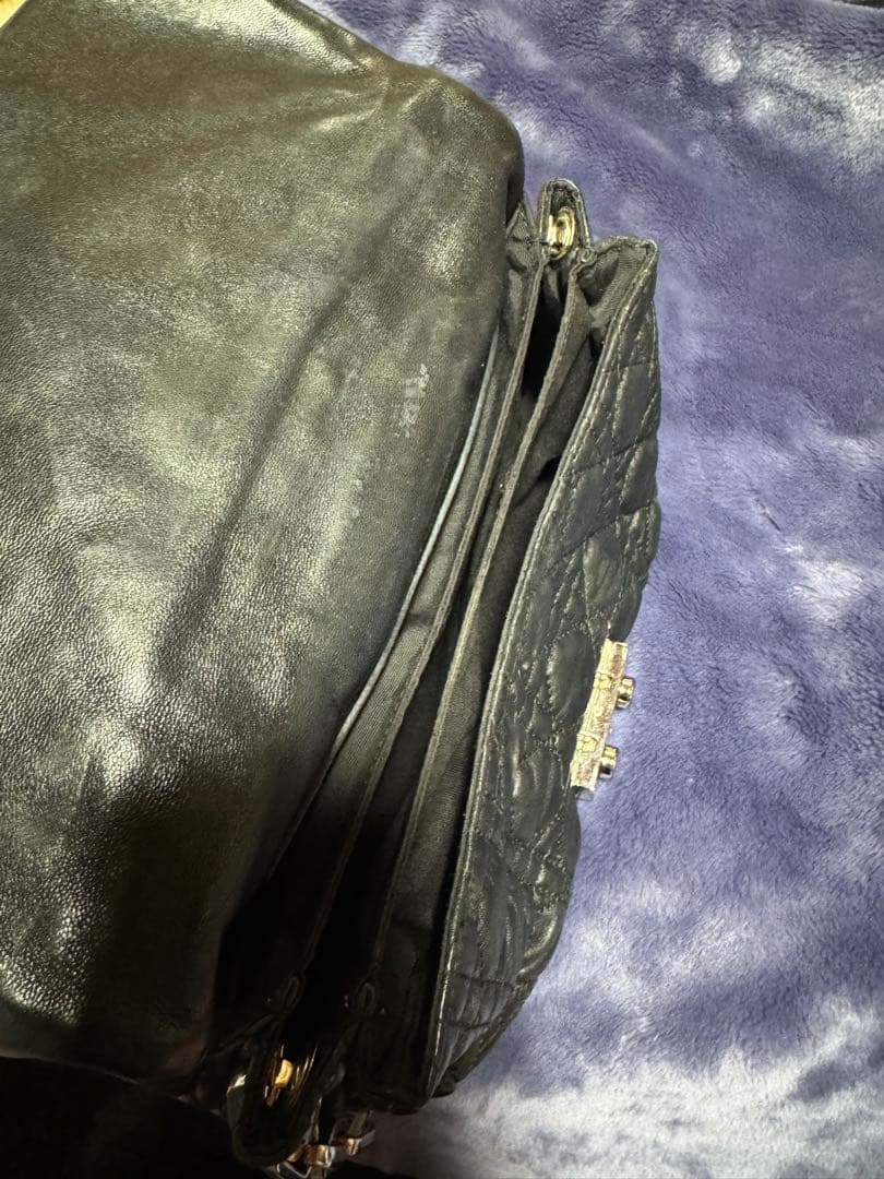 レディディオール　ワンショルダー　ニューロック　カナージュ　ラムレザー