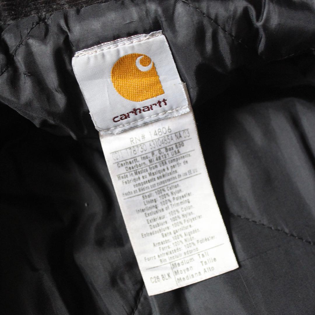 襤褸•墨黒 Carhartt トラディショナル コート ジャケット BLK M