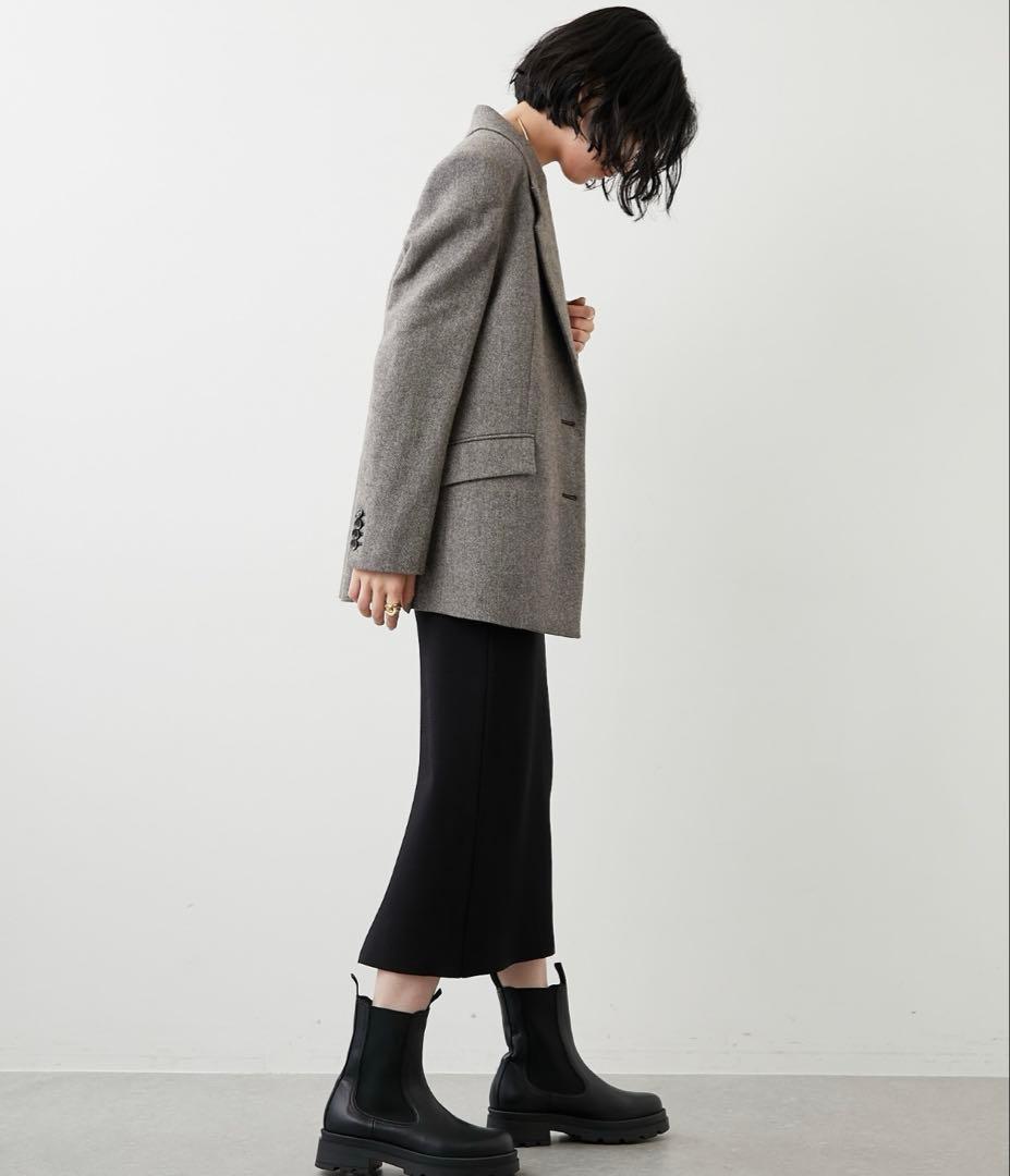 【cha.】WhimGazette ヘリンボーンテーラードジャケット