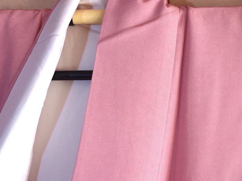 未使用　彫刻伊勢型　超極鮫江戸小紋（華やか薄桃）正絹美品　逸品