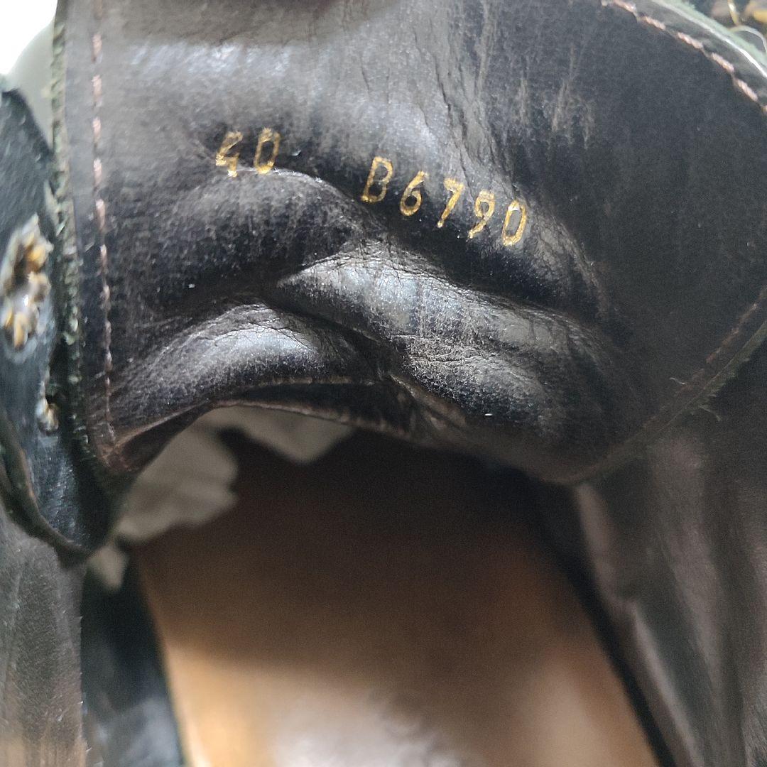 美品BUTTERO(ブッテロ) サイドジップワークブーツ ブラック26cm　40