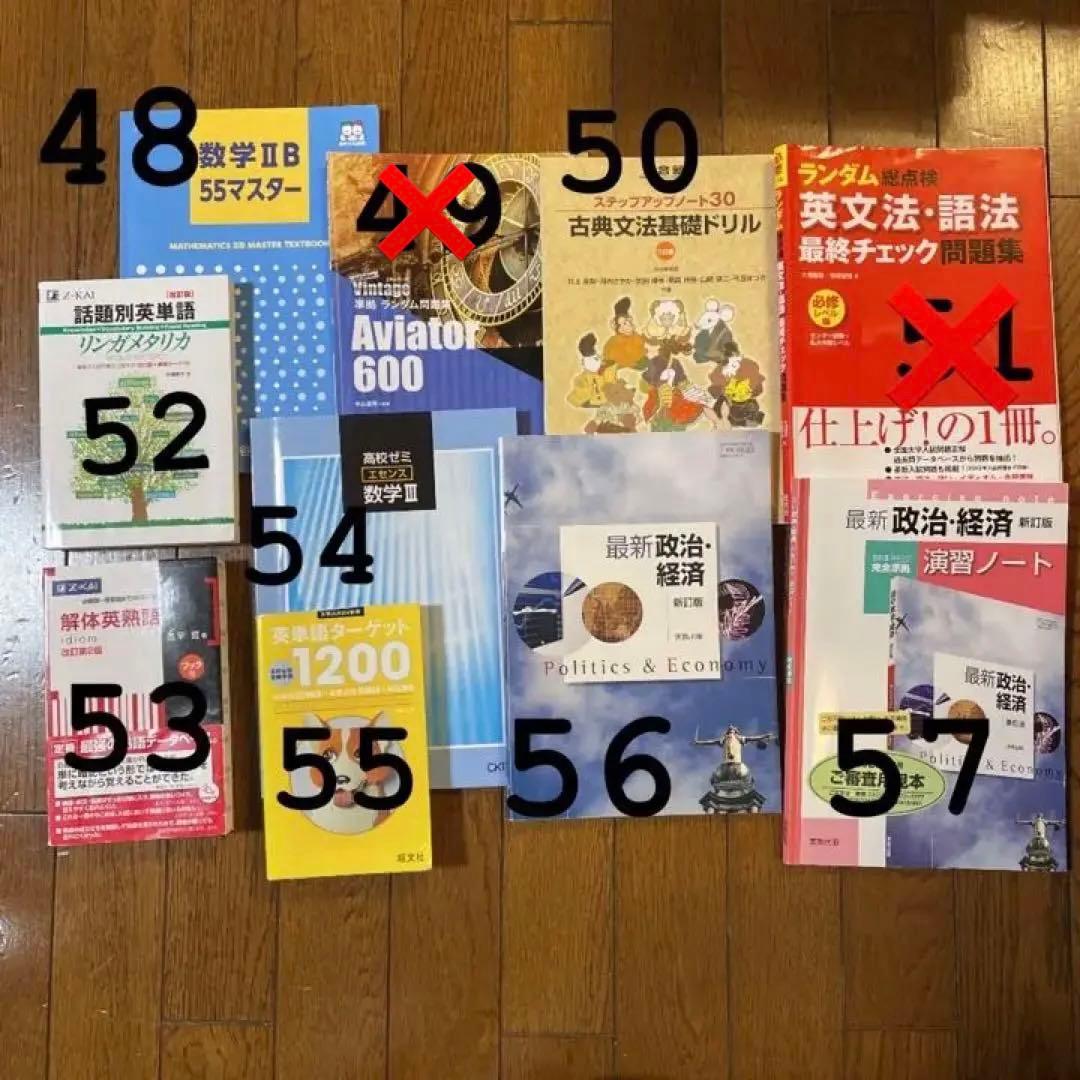 【まとめ売り・バラ可】大学受験用 参考書・問題集・教科書 解答付