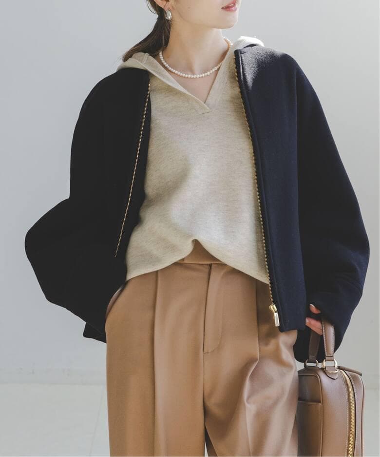 美品　NOBLE MTRショートケープブルゾン 今週終了