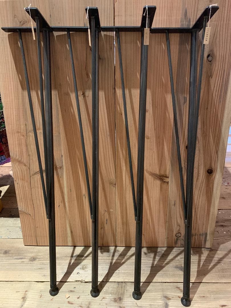 カウンターテーブル　ストレートアイアンレッグ　４本セット