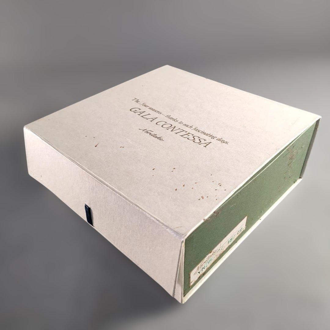 A1358-3/ノリタケ ガラコンテッサ/金彩色絵花草文絵替プレート6客/菓子皿