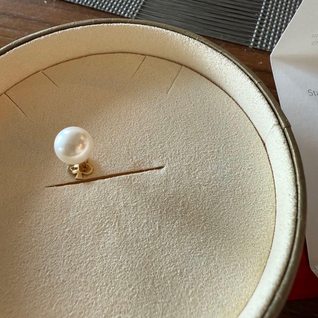 アーカー 18Kイエローゴールド/ダイヤ/アコヤパール マーチ（クラブ） ピアス