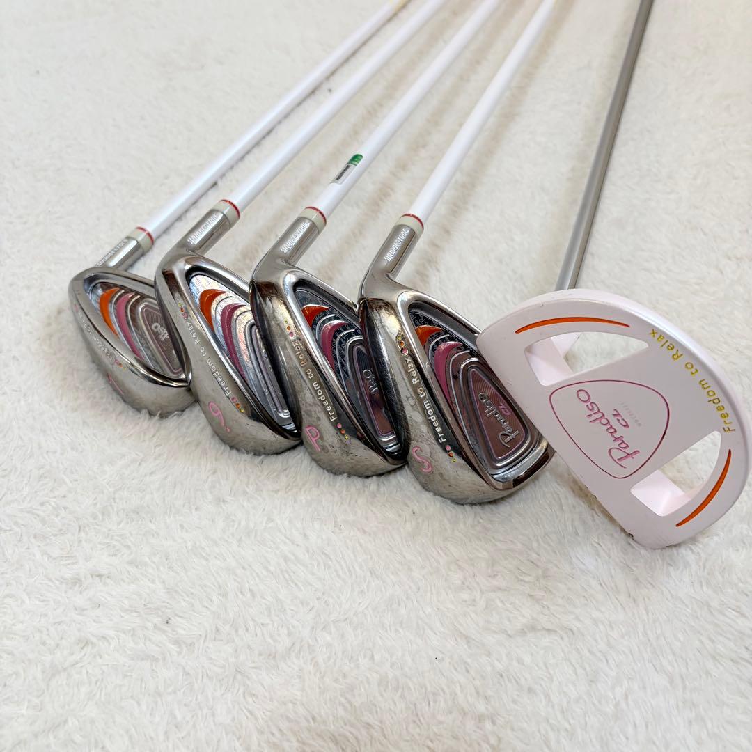 超豪華 ブリヂストン/PARADISO 初心者 レディース ゴルフクラブセット