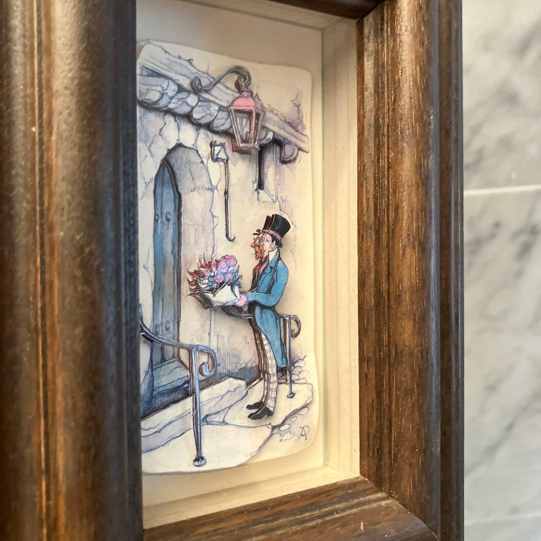 ヨーロッパの作家さんが作った精巧でロマンチックなペーパーアート2セット