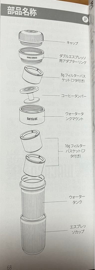 WACACO(ワカコ)ナノプレッソ、NSアダプター、バリスタキットセット