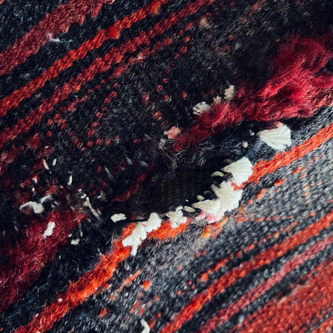 手織りアンティーク絨毯 トライバルラグ ヴィンテージ ギャッベ キリム 一点物