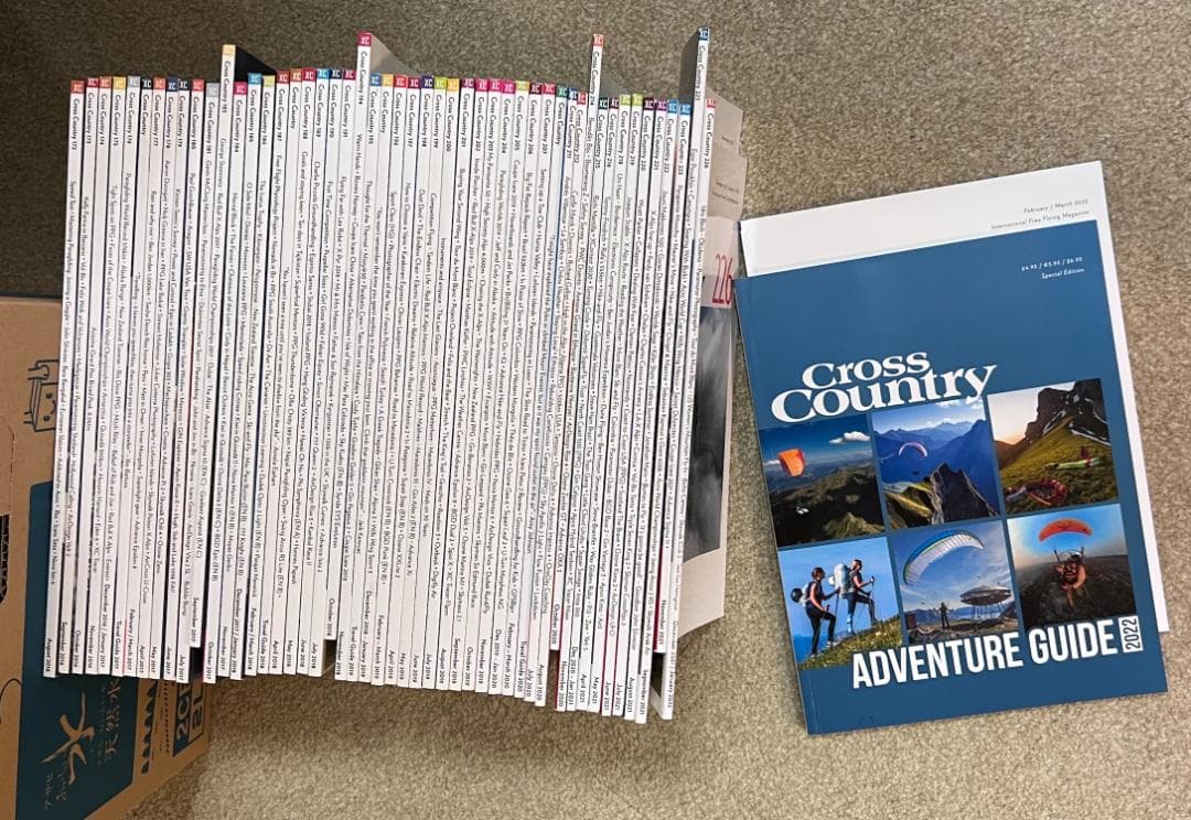 パラグライダー写真が綺麗な専門誌　Cross Country  2019〜セット