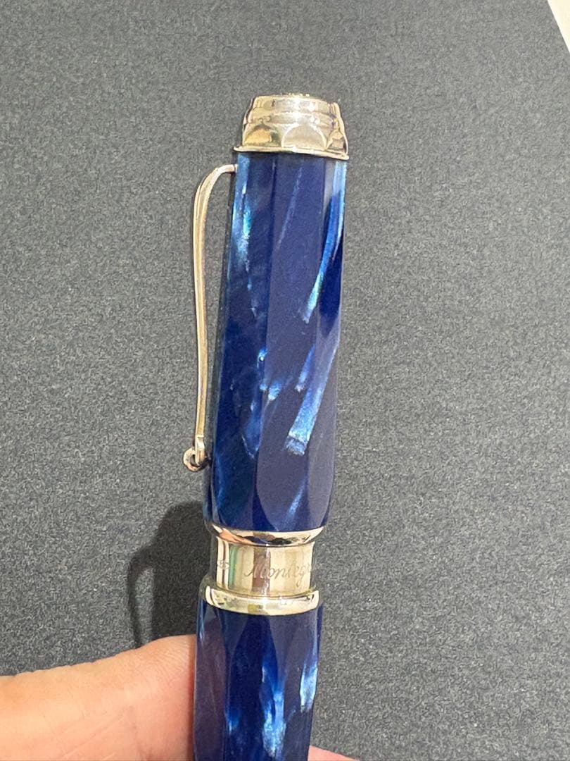 モンテグラッパ エンブレマ ボールペン ブルー