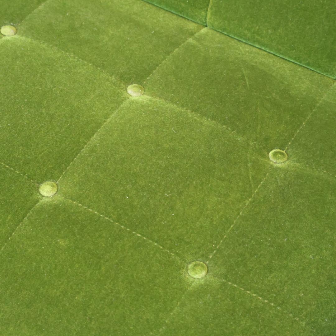 Karimoku カリモク60 モケットグリーン Kチェアー 2人掛けソファー