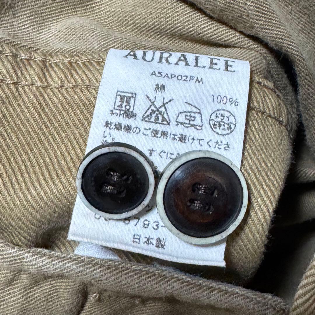 【AURALLE】FINX MOLESKIN WIDE PANTS 4