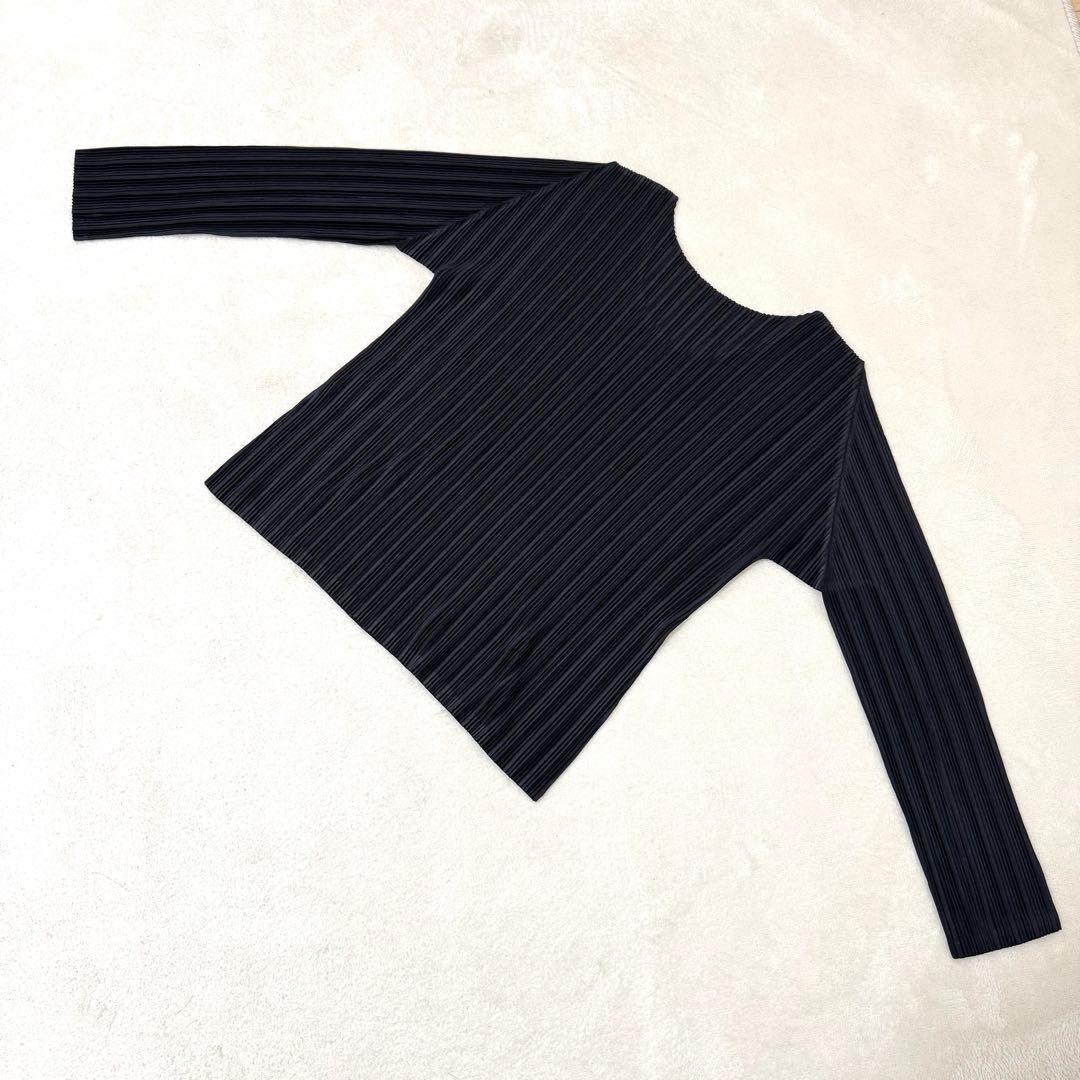 極美品✨PLEATS PLEASE プリーツ　長袖　ブラック　Lサイズ