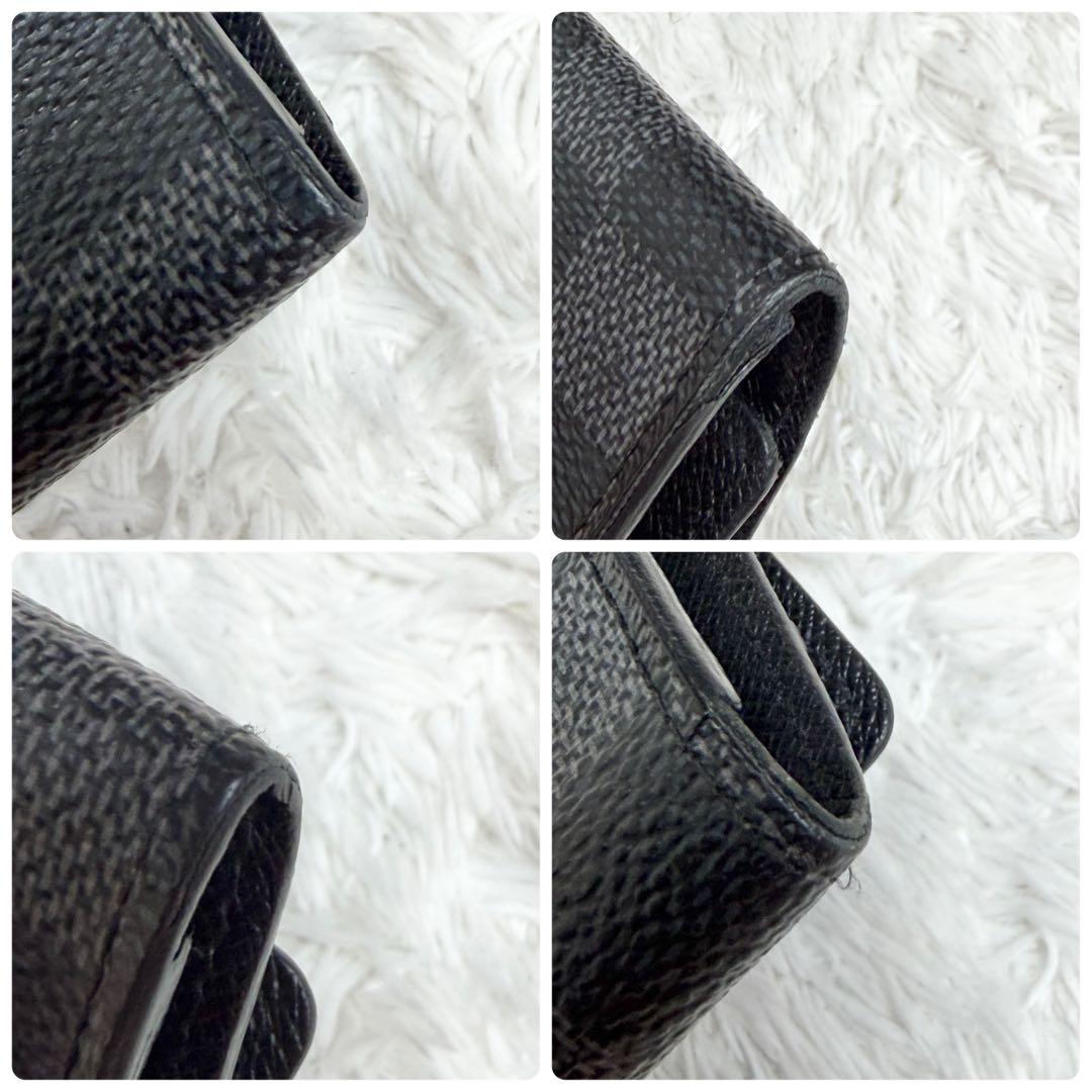 【付属品あり】ルイヴィトン 6連キーケース ダミエ グラフィット ミュルティクレ