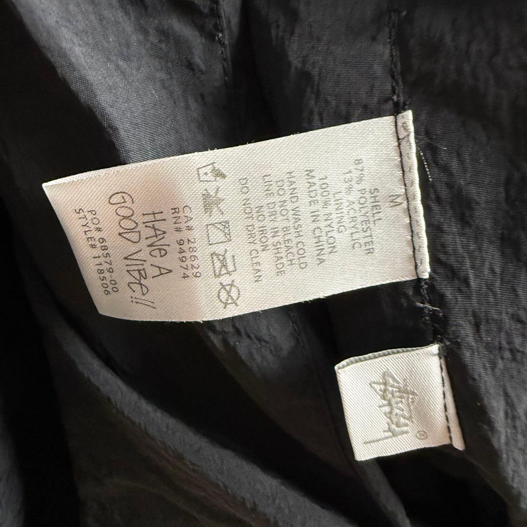 522 STUSSY リバーシブルボアベスト 橙×黒 フリース ストリート 映え