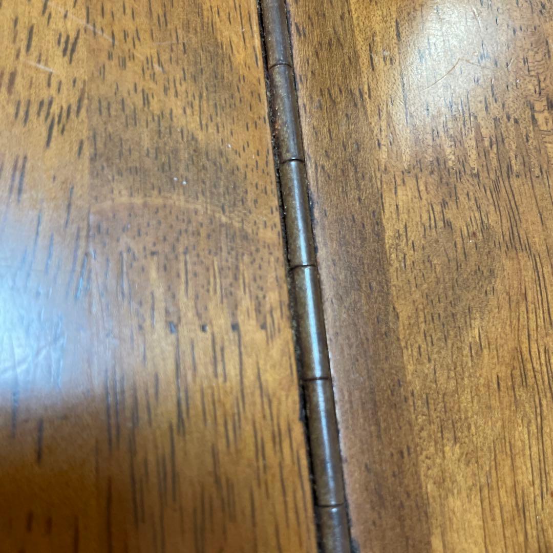 アンティーク　ダイニングチェア木製　収納付き