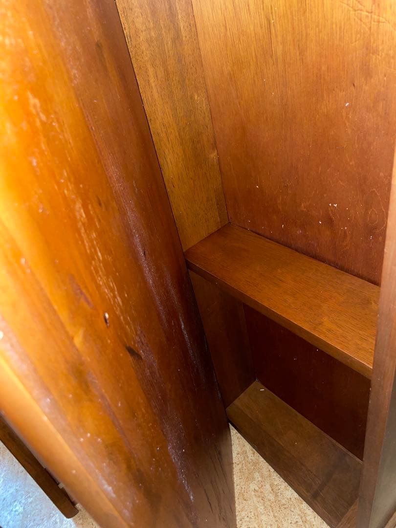 アンティーク　ダイニングチェア木製　収納付き