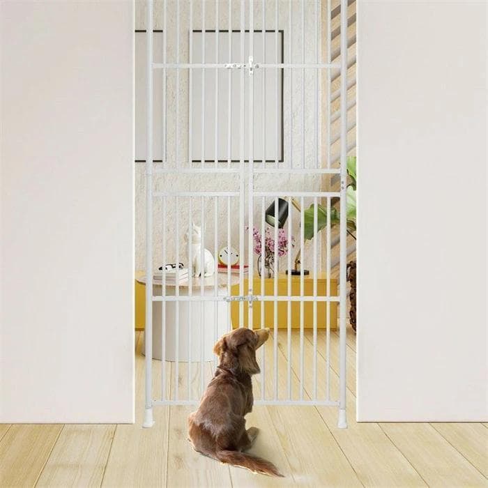 ペットケージ（脱走防止フェンス）　ぺットゲート　柵 フェンス 脱走防止 猫用美品
