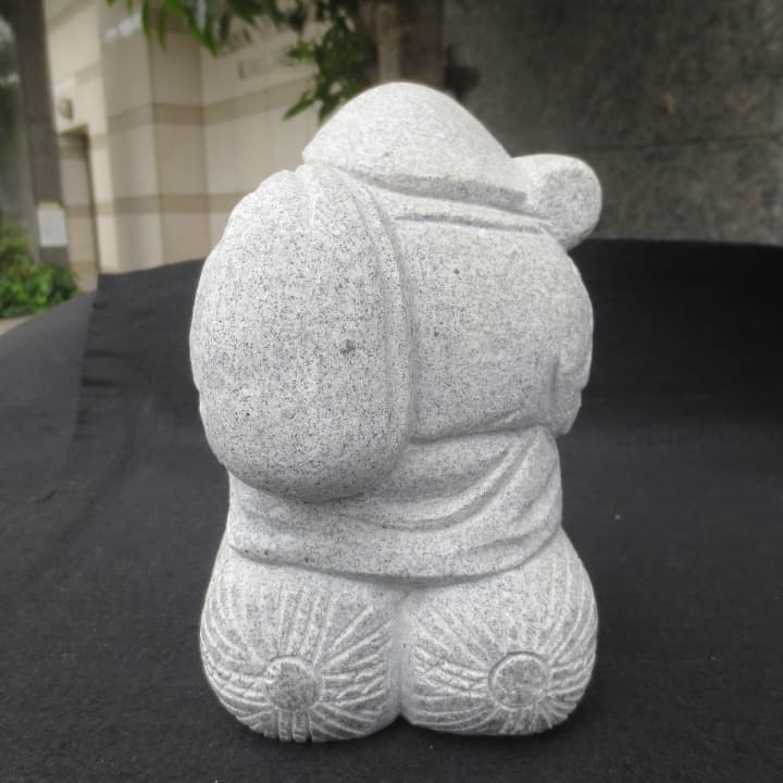 大黒天（Ｂ） 大黒様 置物 オブジェ 縁起物 雑貨 御影石 みかげ