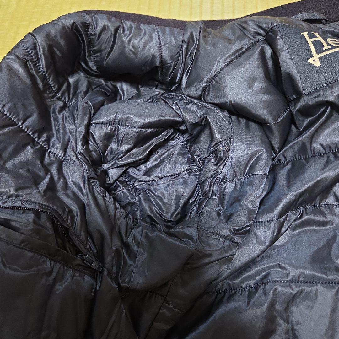 HERNO サイズ52 IN-TECH 代替ダウン Pコート 防寒 ウール 紺