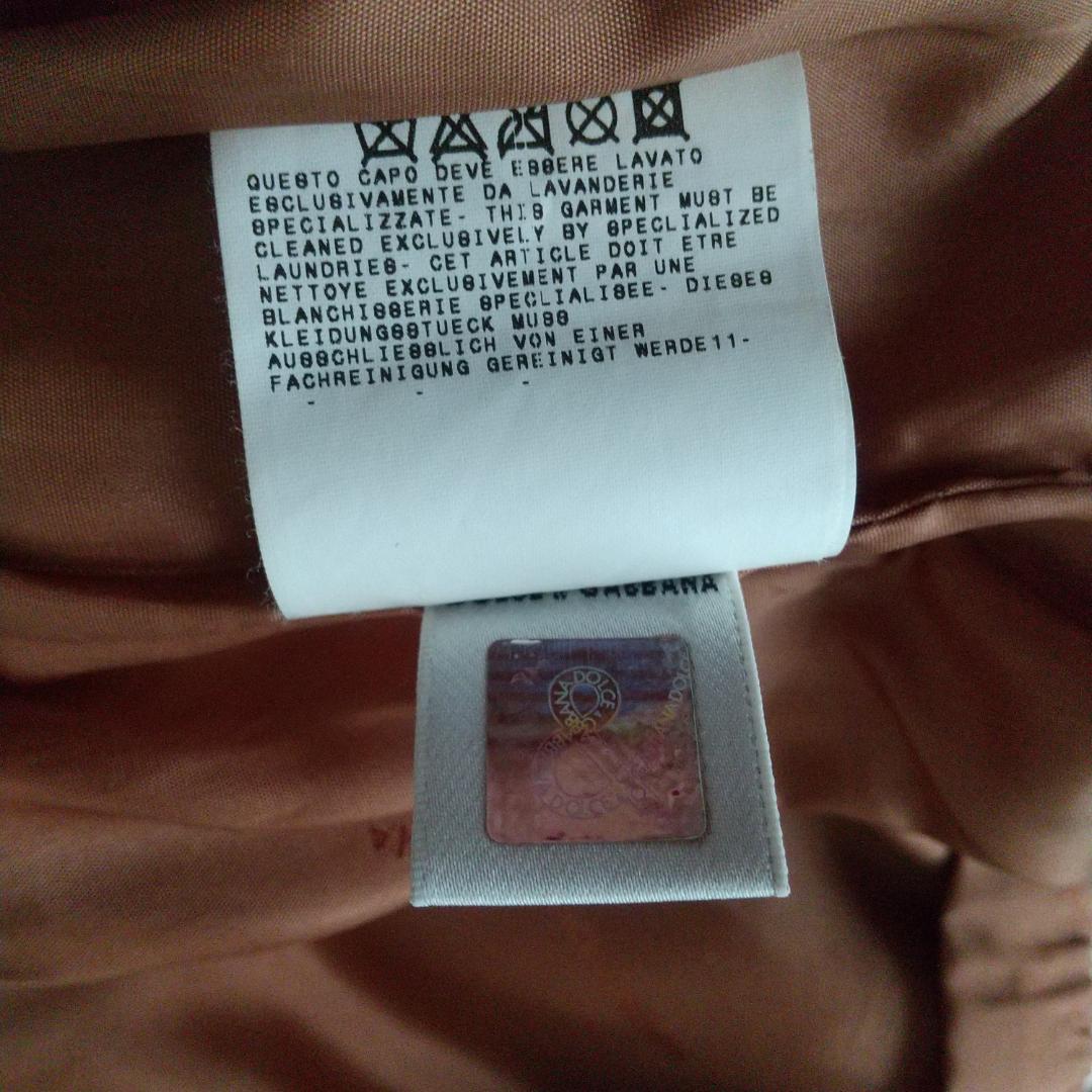 【美品】D&G ドルチェ＆ガッバーナ レザージャケット　ライダース ホワイト