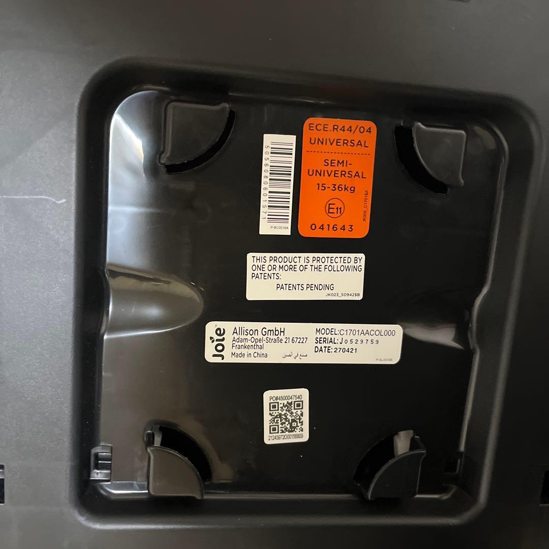 【美品】ジュニアシート traver（トレバー）Joie ジョイISOFIX