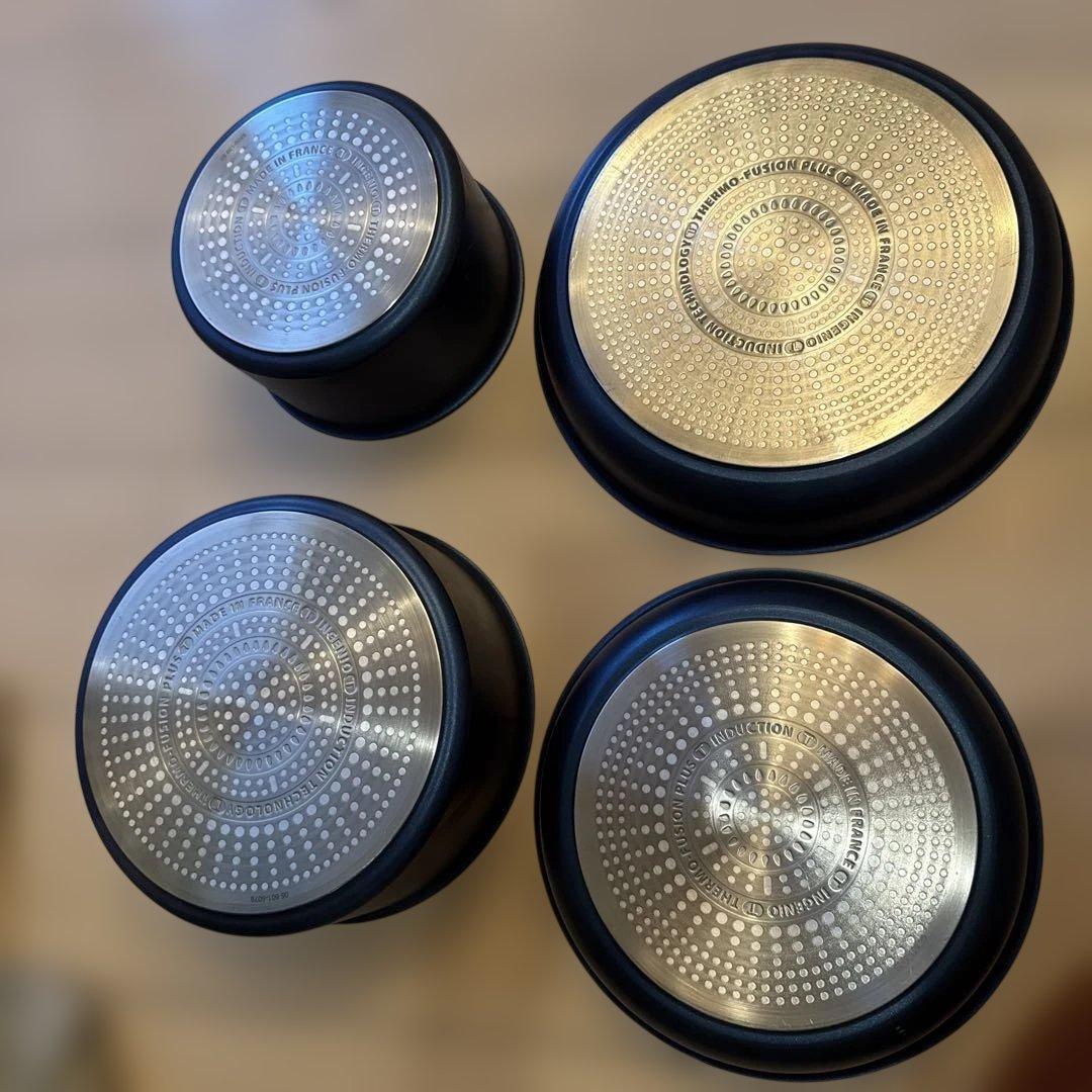 ティファール 取っ手のとれる 鍋 フライパンセット 4点セット IH ガス火対応