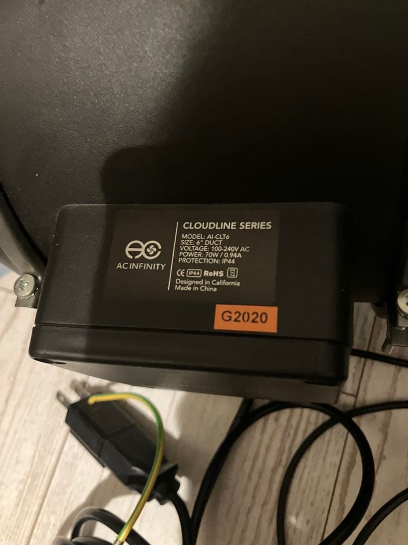 AC Infinity Cloudline T6 6インチ　コントローラー