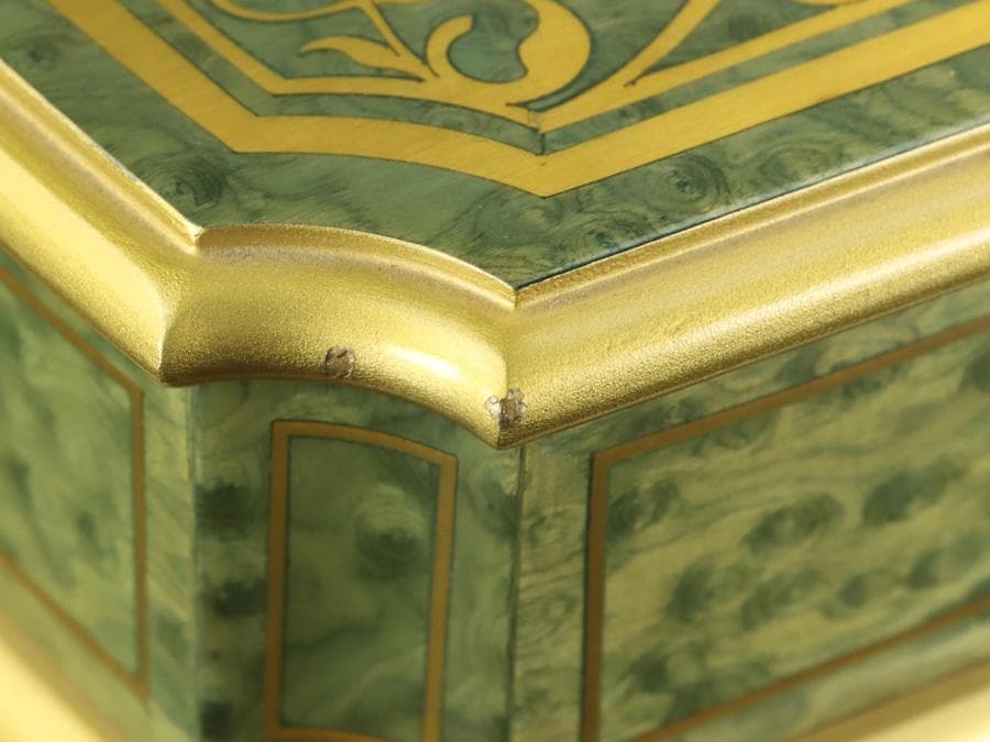 Y2534 リュージュ オルゴール ビバルディ「四季」3曲 72弁 金象嵌　ma