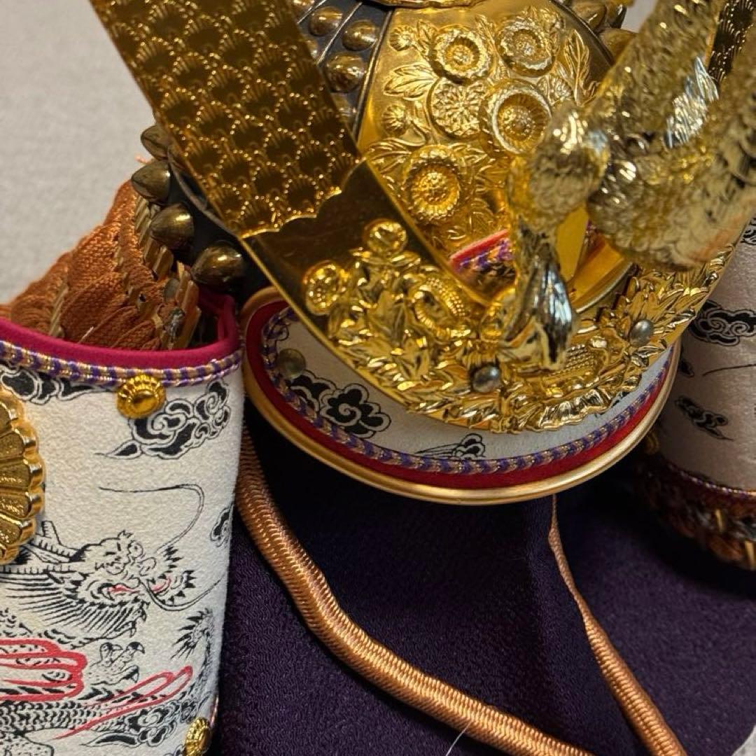 龍玉作 特製御飾兜 錦朱孫威星兜 出雲 極上28号兜