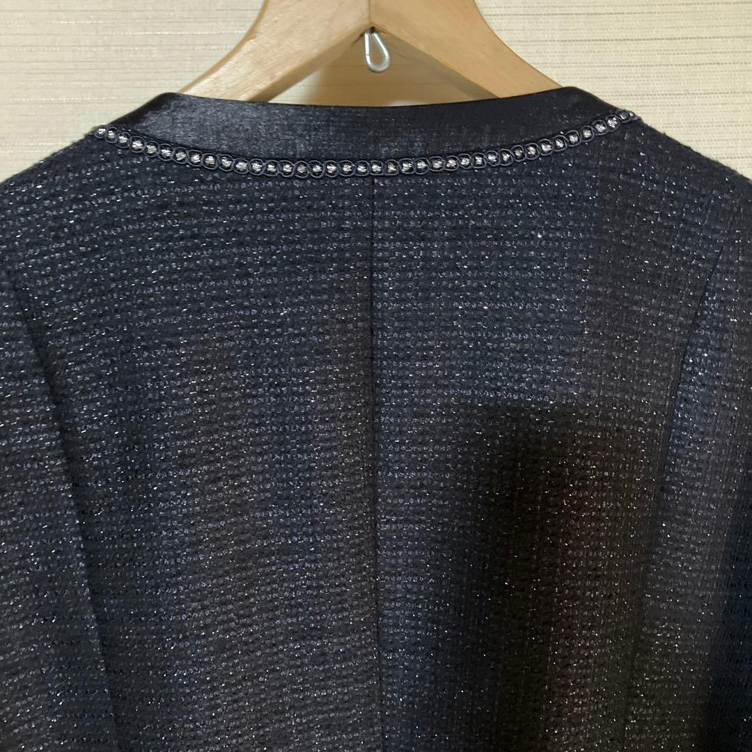 23区 ノーカラージャケット 黒　美品