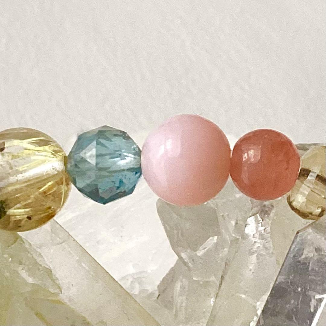 天然石★ブレスレット ストロベリークォーツ ♪ 352