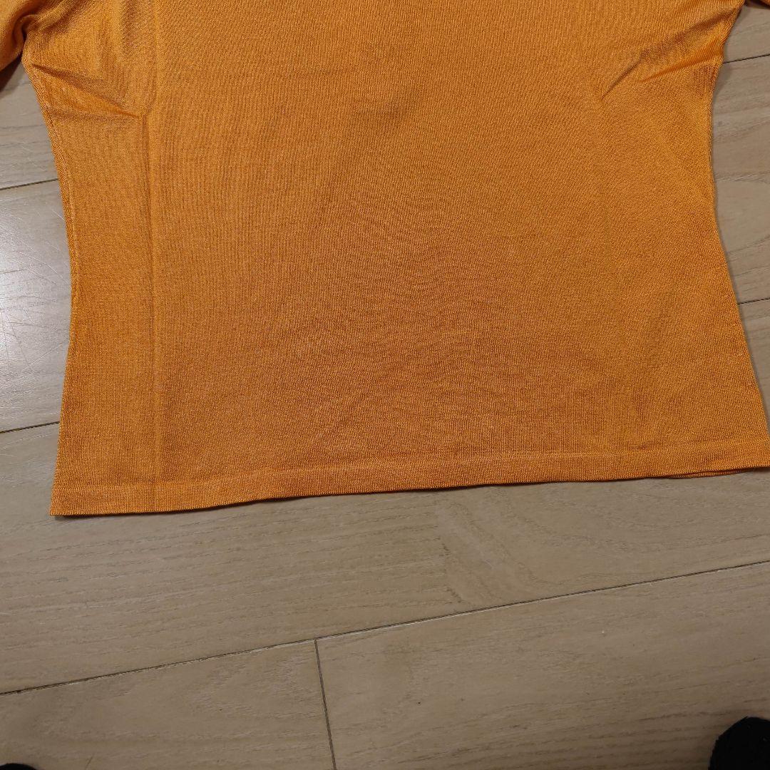 HERMES 半袖ポロシャツ Mサイズ オレンジ