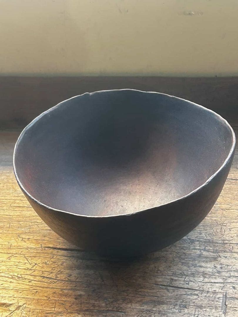 西川聡作 陶器　漆塗り