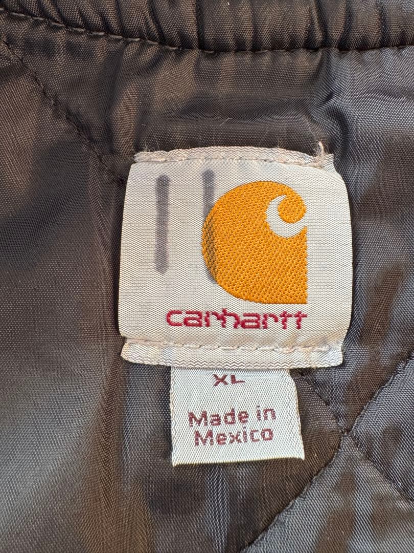 【大人気】良品 カーハート ダックベスト XL グレー フェード ヴィンテージ