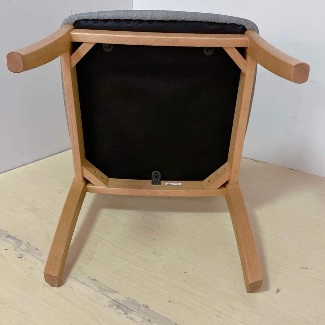 浜本工芸　ダイニングチェア　アームレスチェア　木製チェア　撥水生地