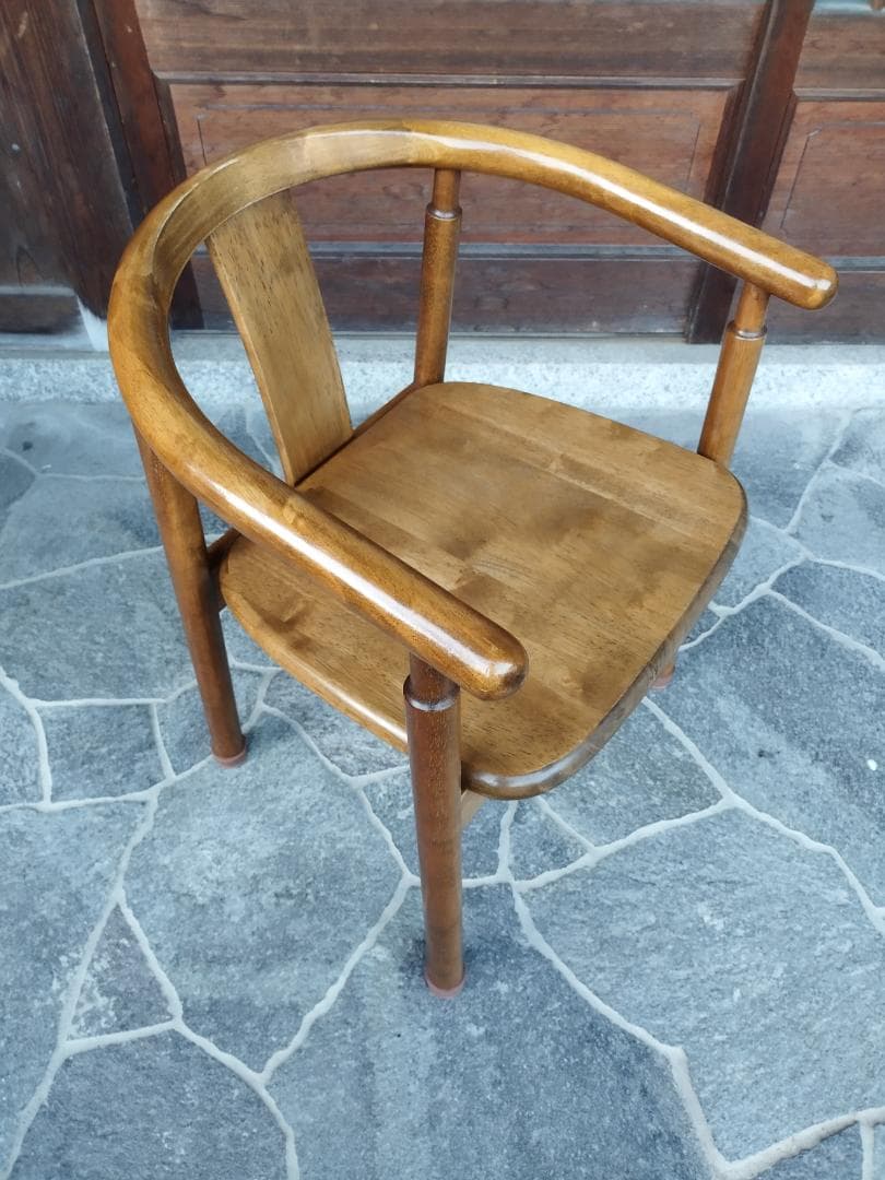 無垢　木製　ダイニングチェア　レトロカントリー　①