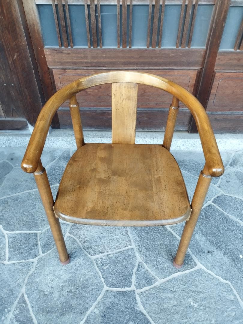 無垢　木製　ダイニングチェア　レトロカントリー　①