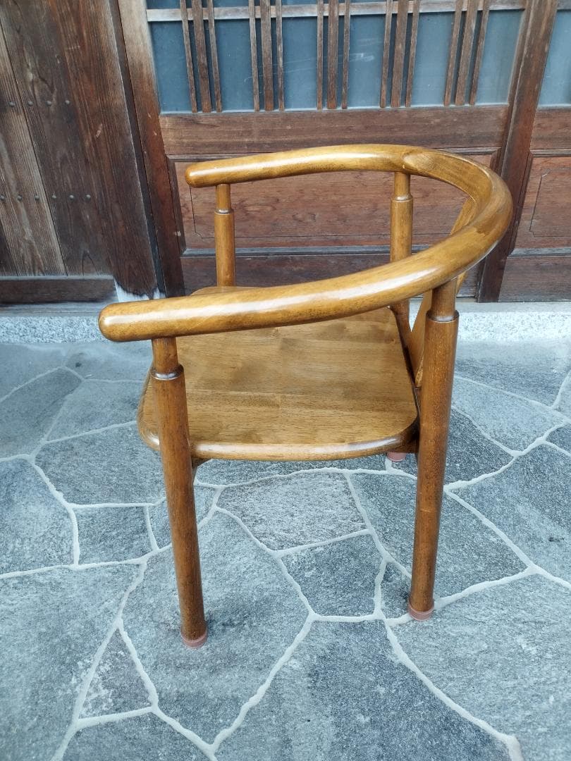 無垢　木製　ダイニングチェア　レトロカントリー　①